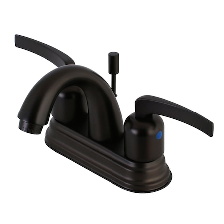 Kingston Brass KB8615EFL 4" Centerset Bathroom Faucet, Oil Rubbed Bronze KB8615EFL